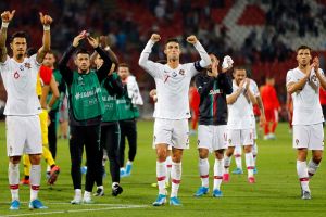 שחקני פורטוגל חוגגים