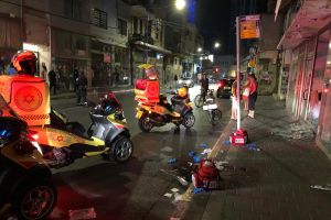 זירת האירוע בדרום תל אביב