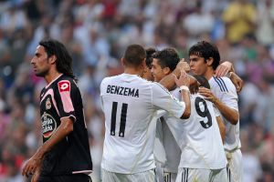 שחקני ריאל מדריד חוגגים