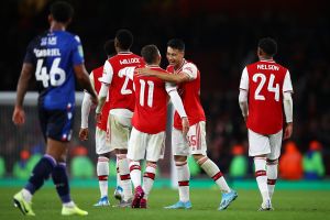 שחקני ארסנל חוגגים