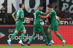 שחקני פיורנטינה חוגגים