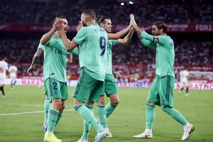 שחקני ריאל מדריד חוגגים