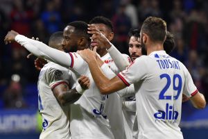 שחקני ליון חוגגים