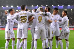 שחקני ריאל מדריד חוגגים