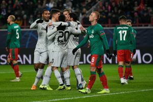 שחקני באייר לברקוזן חוגגים