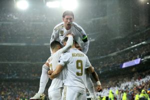 שחקני ריאל מדריד חוגגים