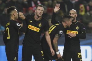 שחקני אינטר חוגגים