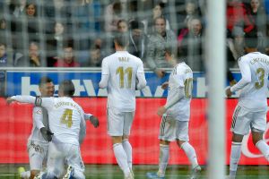 שחקני ריאל מדריד חוגגים