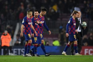 שחקני ברצלונה מאוכזבים