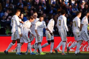 שחקני ריאל מדריד חוגגים