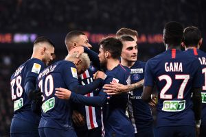 שחקני פריז סן ז'רמן חוגגים