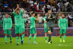 שחקני ריאל מדריד חוגגים