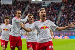 שחקני ר.ב. לייפציג חוגגים