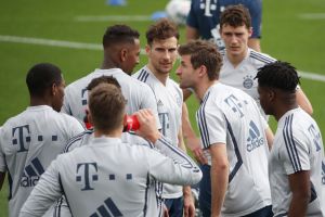 שחקני באיירן מינכן באימון