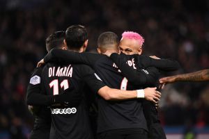 שחקני פריז סן ז'רמן חוגגים