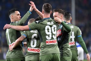 שחקני נאפולי חוגגים