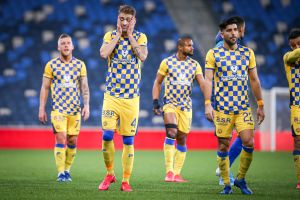 שחקני מכבי תל אביב מאוכזבים