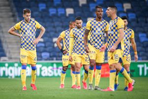 שחקני מכבי תל אביב מאוכזבים