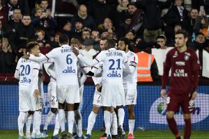 שחקני ליון חוגגים