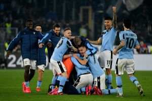 שחקני לאציו חוגגים