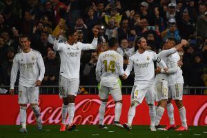 שחקני ריאל מדריד חוגגים