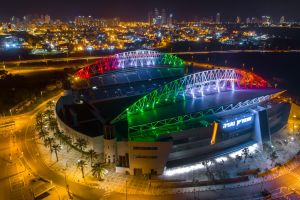 אצטדיון נתניה בצבעי איטליה