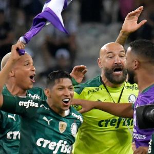 שחקני פלמייראס חוגגים