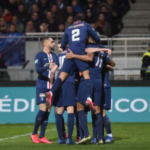 שחקני פאריס סן ז'רמן חוגגים