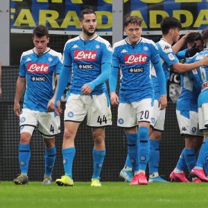 שחקני נאפולי חוגגים