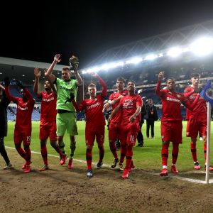 שחקני לברקוזן חוגגים