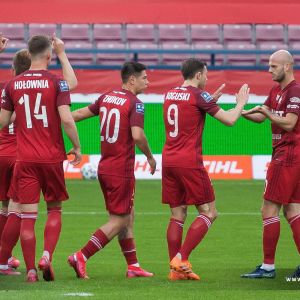 שחקני ויסלה קראקוב חוגגים