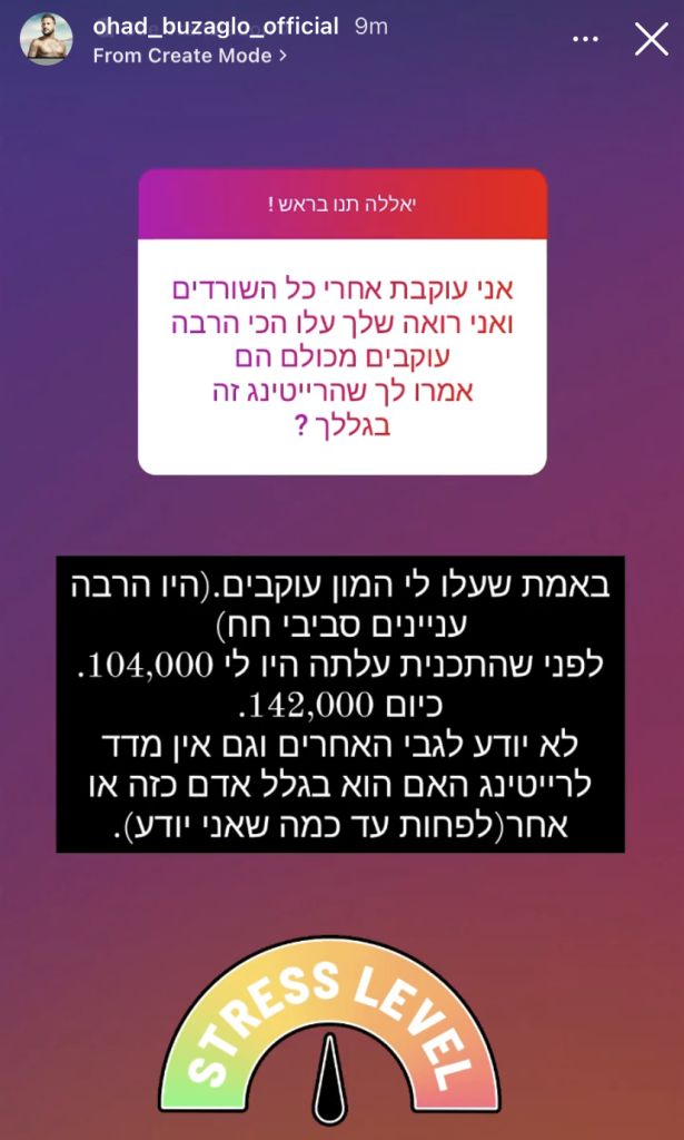 האינסטגרם של אוהד בוזגלו בנסיקה
