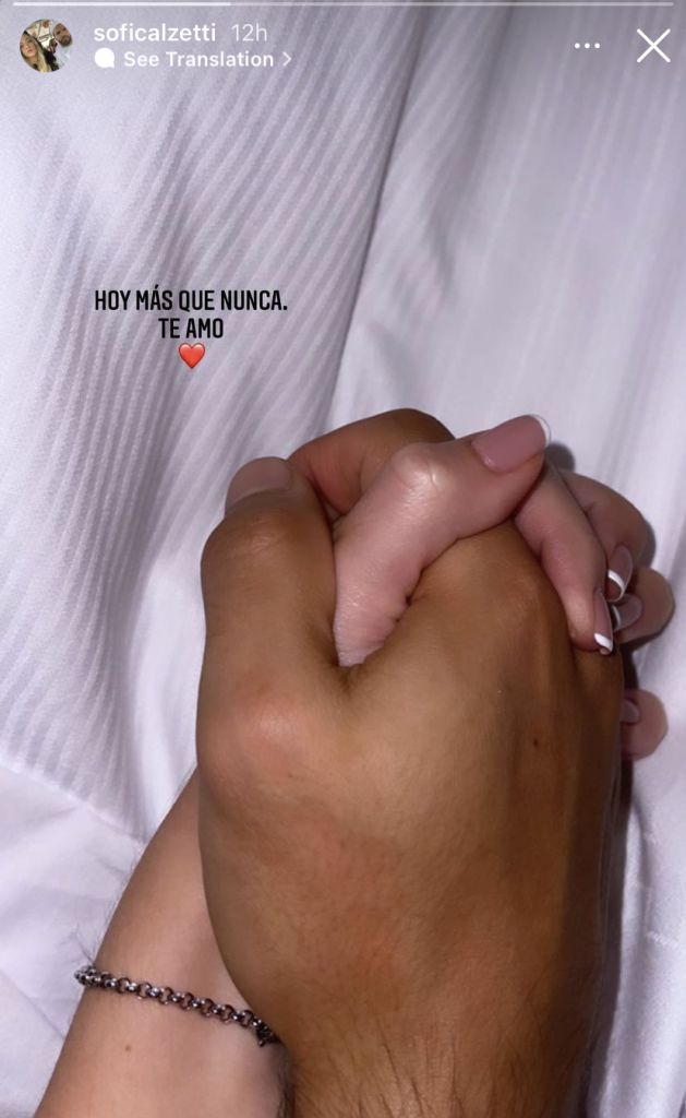 "אוהבת יותר מתמיד", זוגתו של אגוארו מרגשת