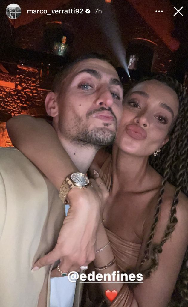 וראטי לצד פינס. הסטורי היחיד שהוא העלה