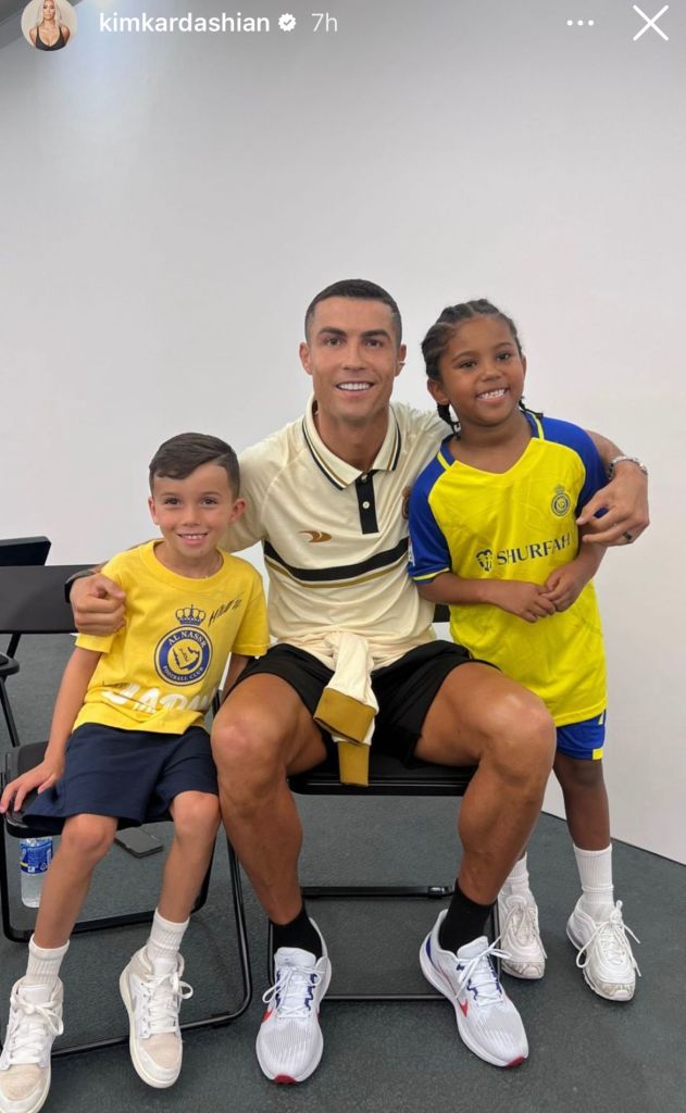 הילדים של קרדשיאן עם רונאלדו