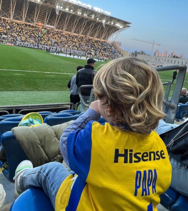 בנו של אנריק סבוריט במושבה במשחק מול נס ציונה