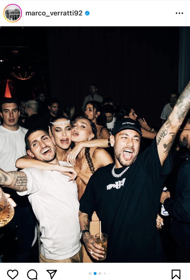 ניימאר ופינס במסיבה של וראטי