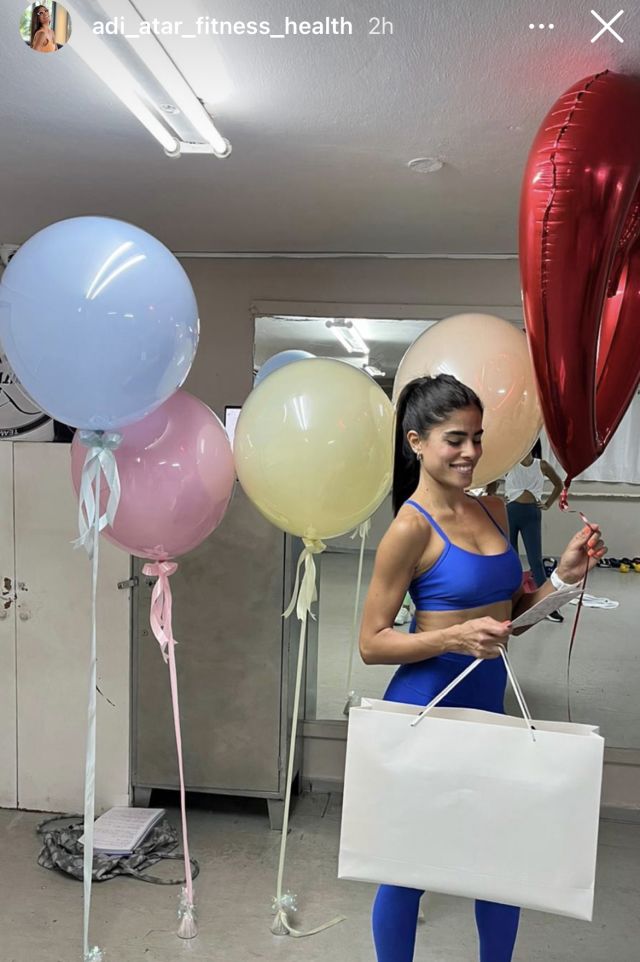 הופתעה והתרגשה. עדי