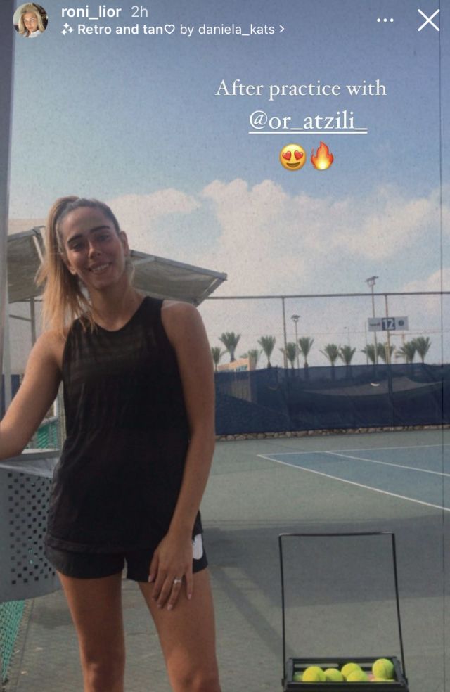 אור אצילי באימון טניס