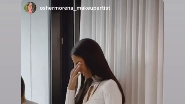 פרצה בבכי לפני החתונה. ארוסתו של סאן מנחם