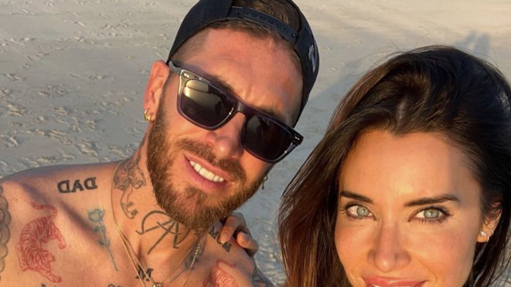 סרחיו ראמוס עם אשתו