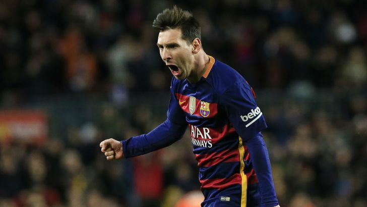 מסי חוגג שלושער מספר 25 בליגה הספרדית