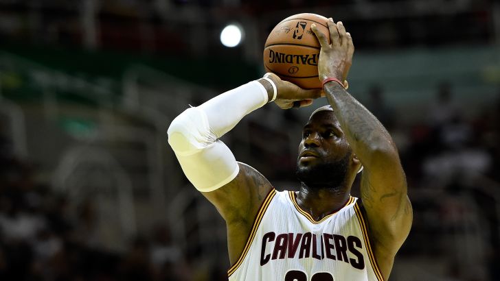 לברון ג'יימס. ערב פושר באחוזים גרועים