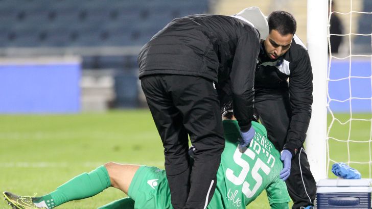 חיימוב ברגע הפציעה לפני חודשיים