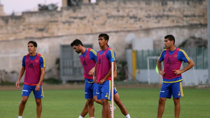 טיבי ובן הרוש באימון. יפתחו מול הצ'כים