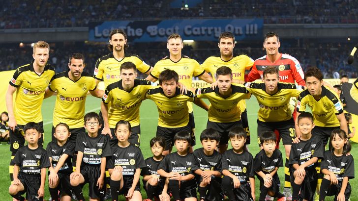 שחקני דורטמונד בשבוע שעבר. יגיעו לנתניה?