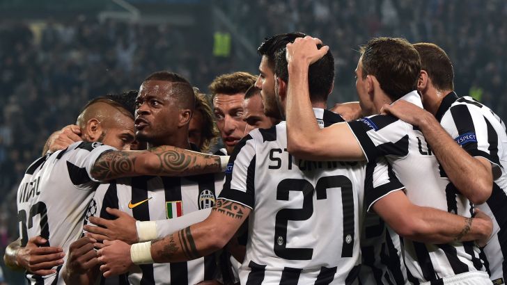 שחקני יובה חוגגים. חזרו לטופ של אירופה