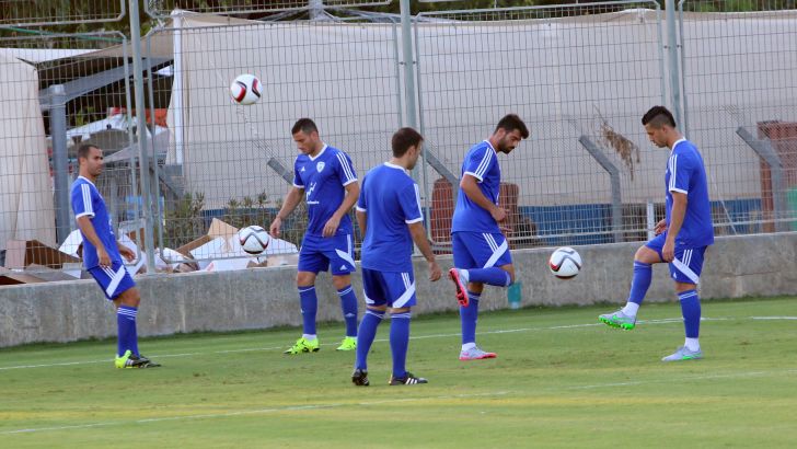 שחקני הנבחרת בהכנות אחרונות לאנדורה