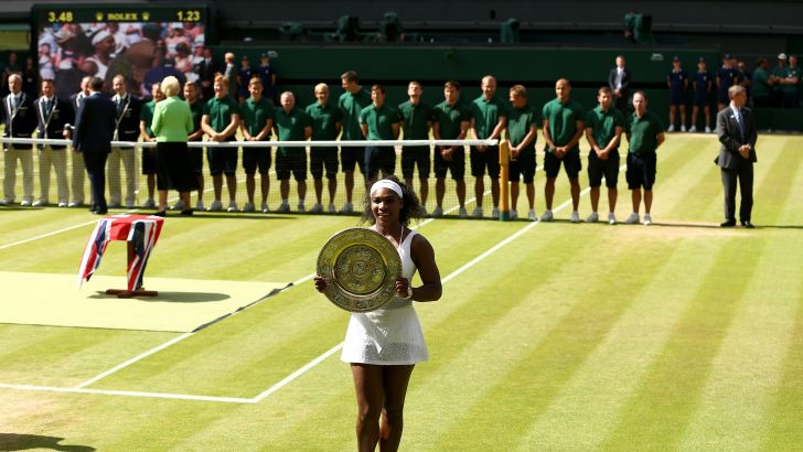 סרינה וויליאמס אחרי הזכייה בווימבלדון