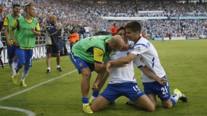 שחקני סראגוסה חוגגים